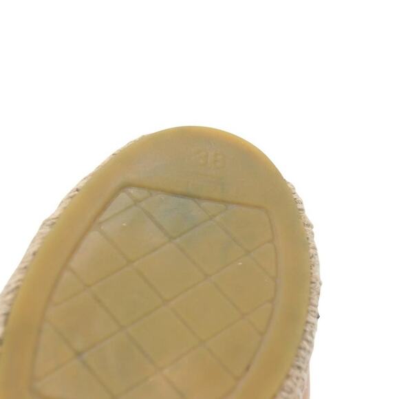 Chanel Espadrille 38 CC Leather Cap Toe Flats CC-0717N-0003 - Picture 9 of 9